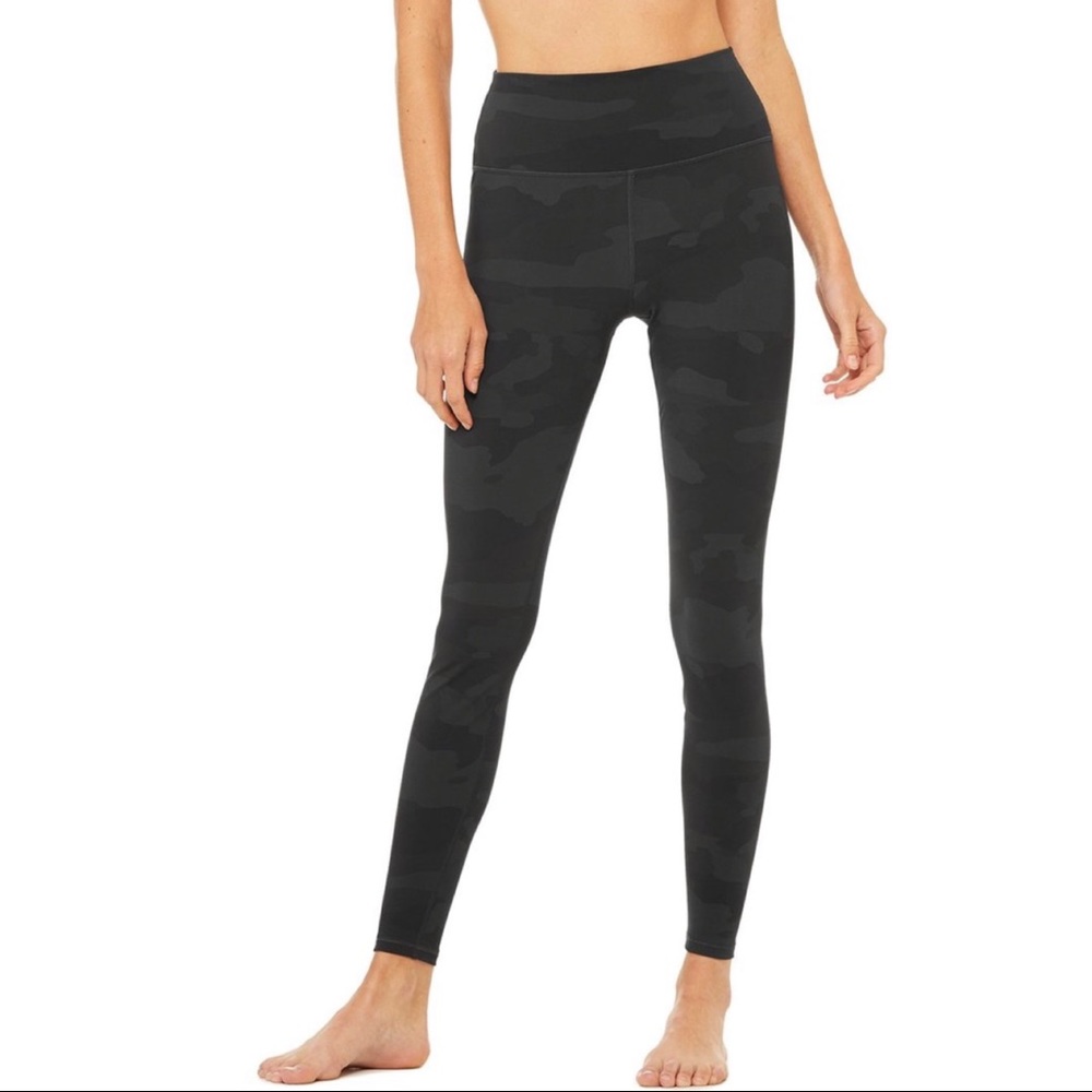 Alo Vapor High Waist black Camo Legging XS